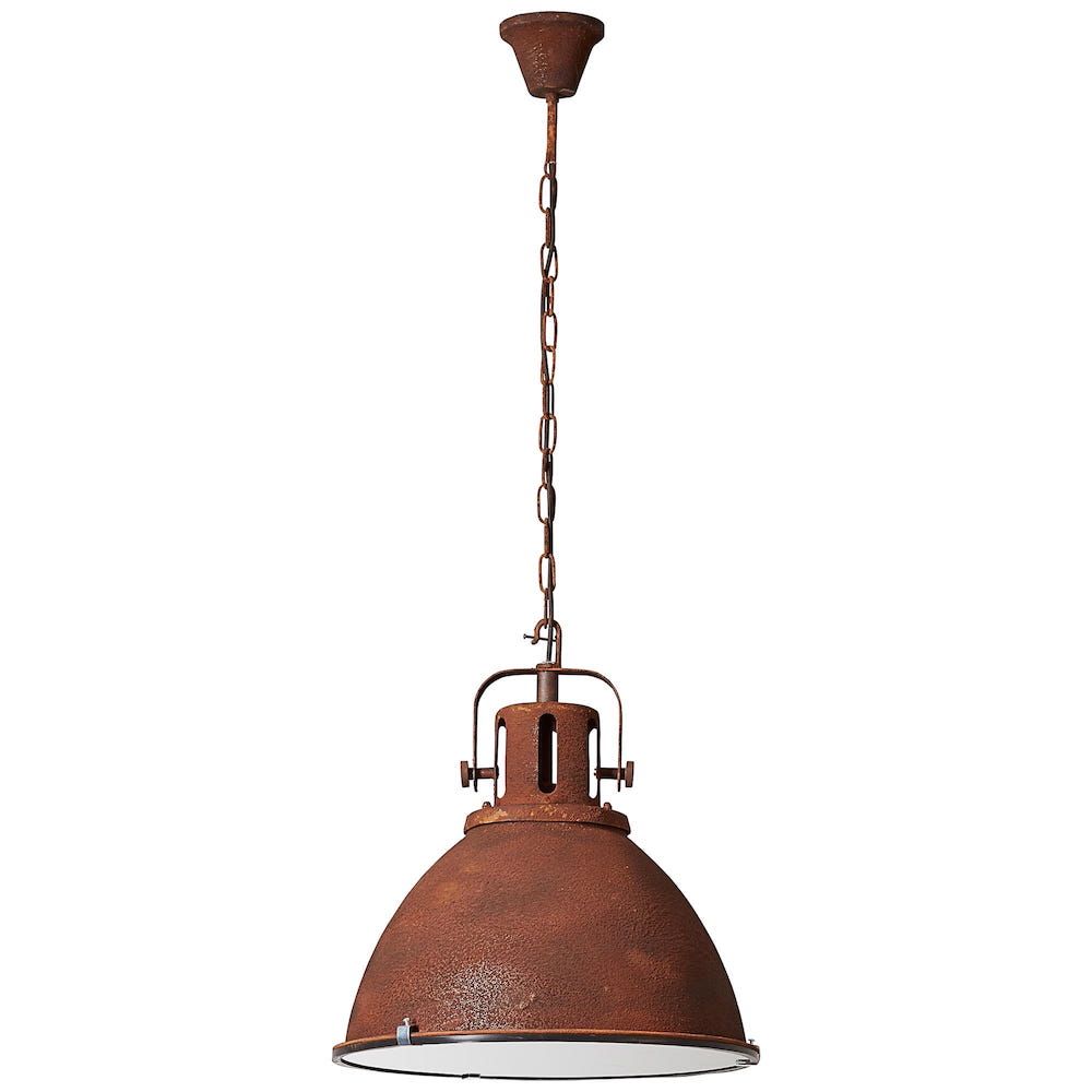 Duża wisząca lampa Jesper w kolorze rdzy