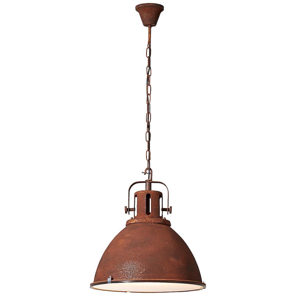 Duża wisząca lampa Jesper w kolorze rdzy