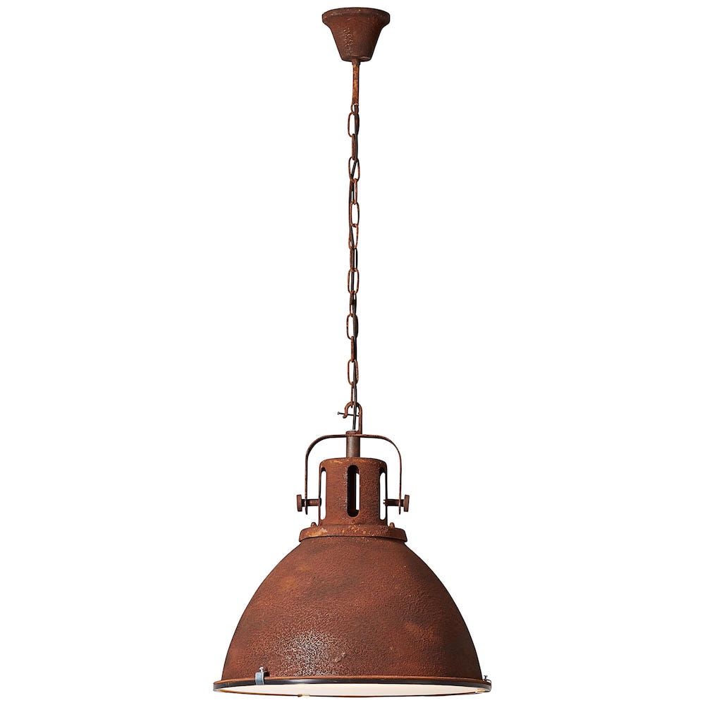 Duża wisząca lampa Jesper w kolorze rdzy