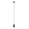 Czarna, wisząca lampa Puerto w minimalistycznym stylu