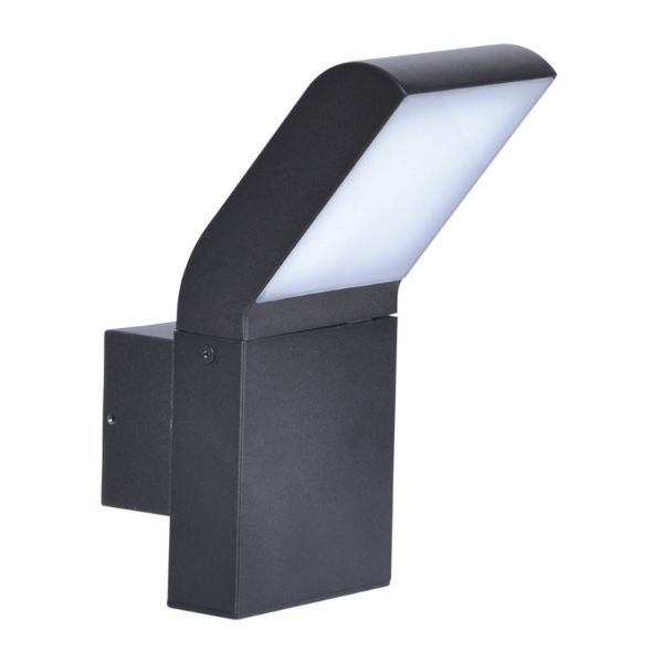 Czarny kinkiet elewacyjny LED Vidar w nowoczesnym stylu