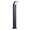 Lampa podłogowa Vidar M – czarny LED-owy słupek.