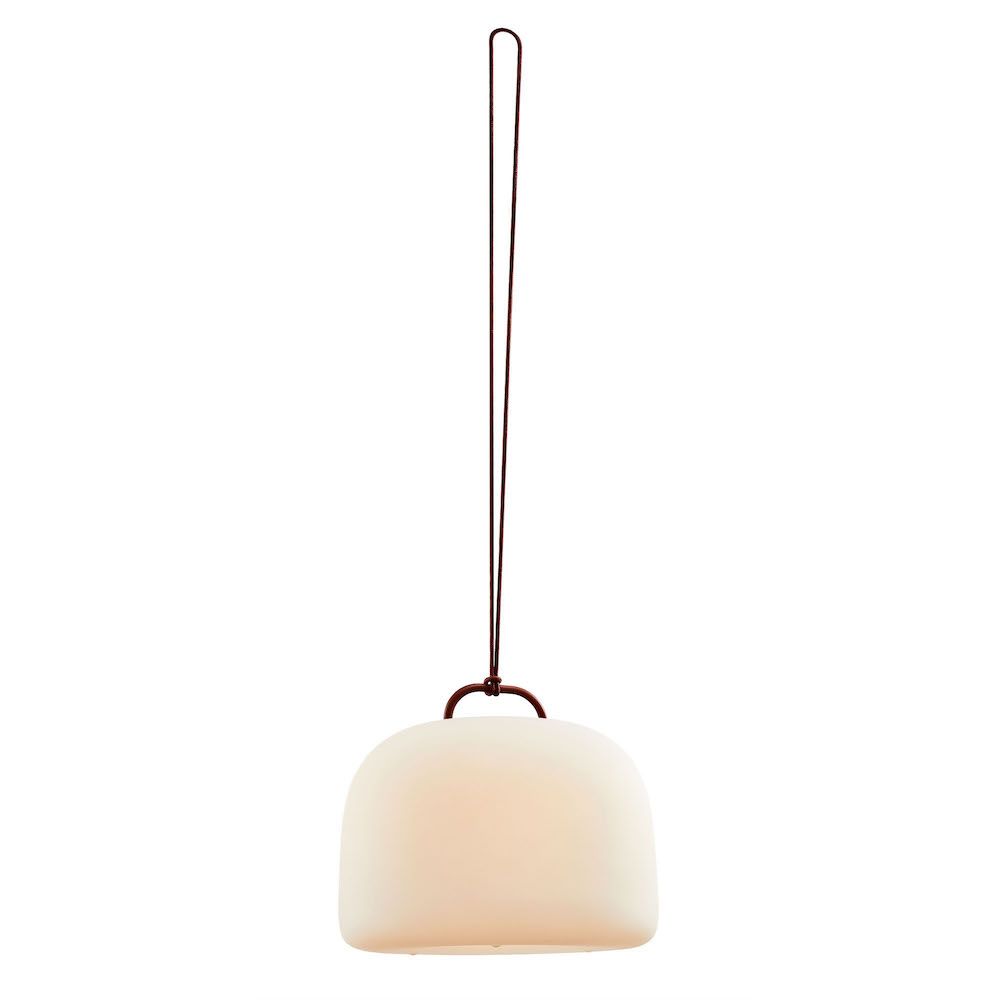 Mobilna lampa LED Kettle 36 w czerwonym kolorze, odporna na warunki atmosferyczne (IP65)