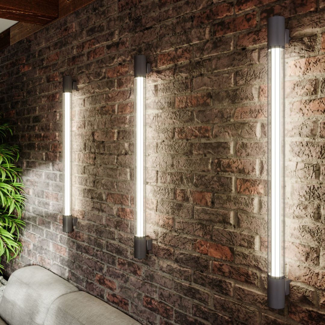 Loftowy czarny kinkiet Valo