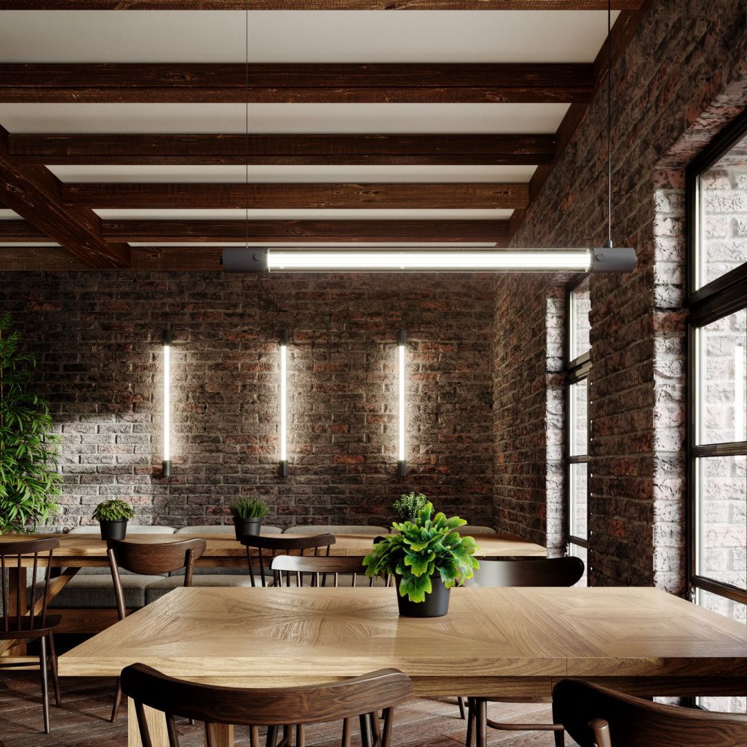 Loftowy czarny kinkiet Valo