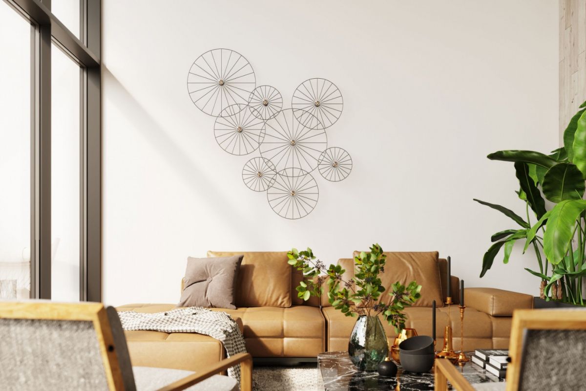 Ażurowy dysk w kolorze czarnym – kinkiet Sirkel M