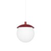 Wisząca lampa z burgundowego szkła Kuul F