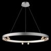 Szara wisząca lampa Spectra No.2 z złotymi reflektorami