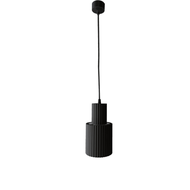Duża czarna lampa wisząca Tokio