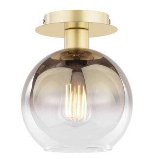 Lampa sufitowa Lycia z eleganckim szklanym kloszem