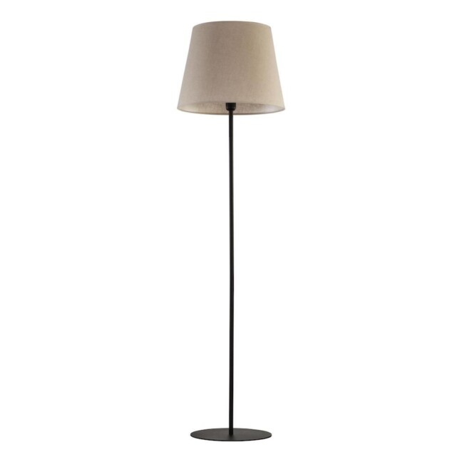 Lampa stojąca Chicago z kloszem wykonanym z lnu