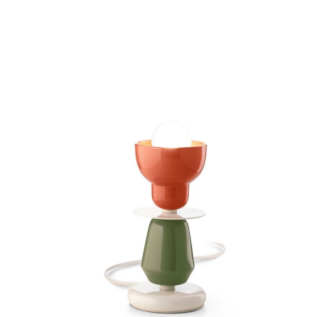 Ceramiczna lampa stołowa Berimbau C2604 od Ferroluce