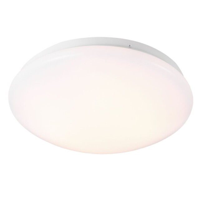 Biała, owalna lampa sufitowa Máni 25 od Nordlux