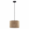 Brązowa lampa wisząca Juta S