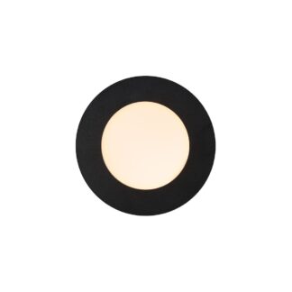 Czarne oczko sufitowe Leonis do łazienki, IP65