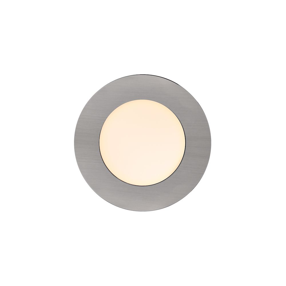 Leonis – oczko sufitowe do łazienki w kolorze szczotkowanego niklu