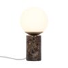 Lampa stołowa Lilly w stylu Art Deco z brązowego marmuru