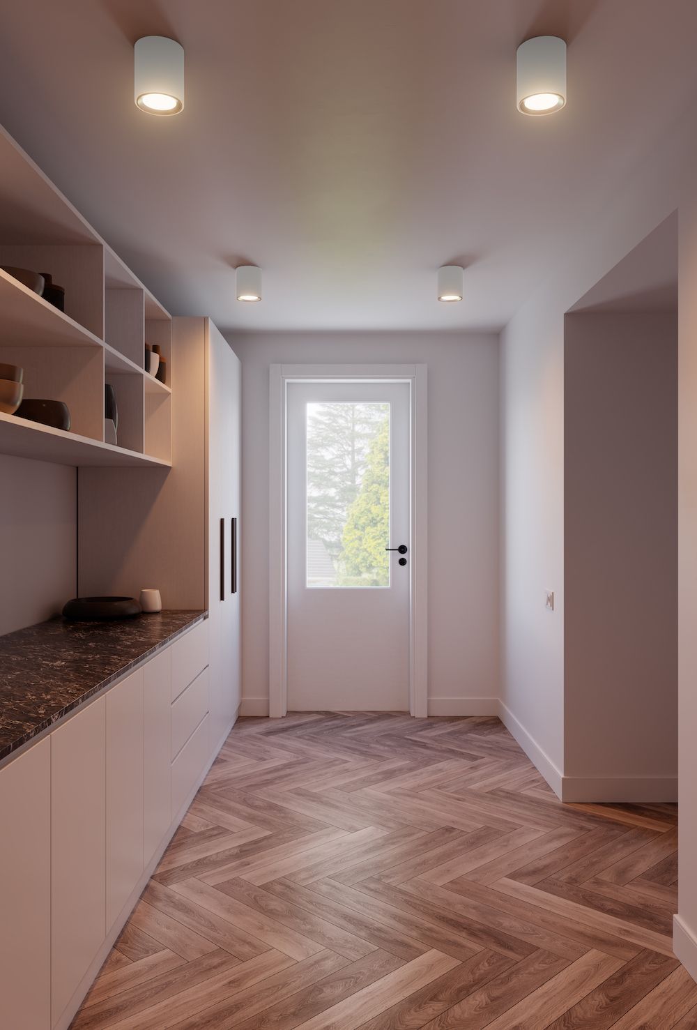 Biała lampa sufitowa Landon Smart Long LED