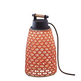 Przenośna czerwona lampa ogrodowa Nans M/41 Outdoor