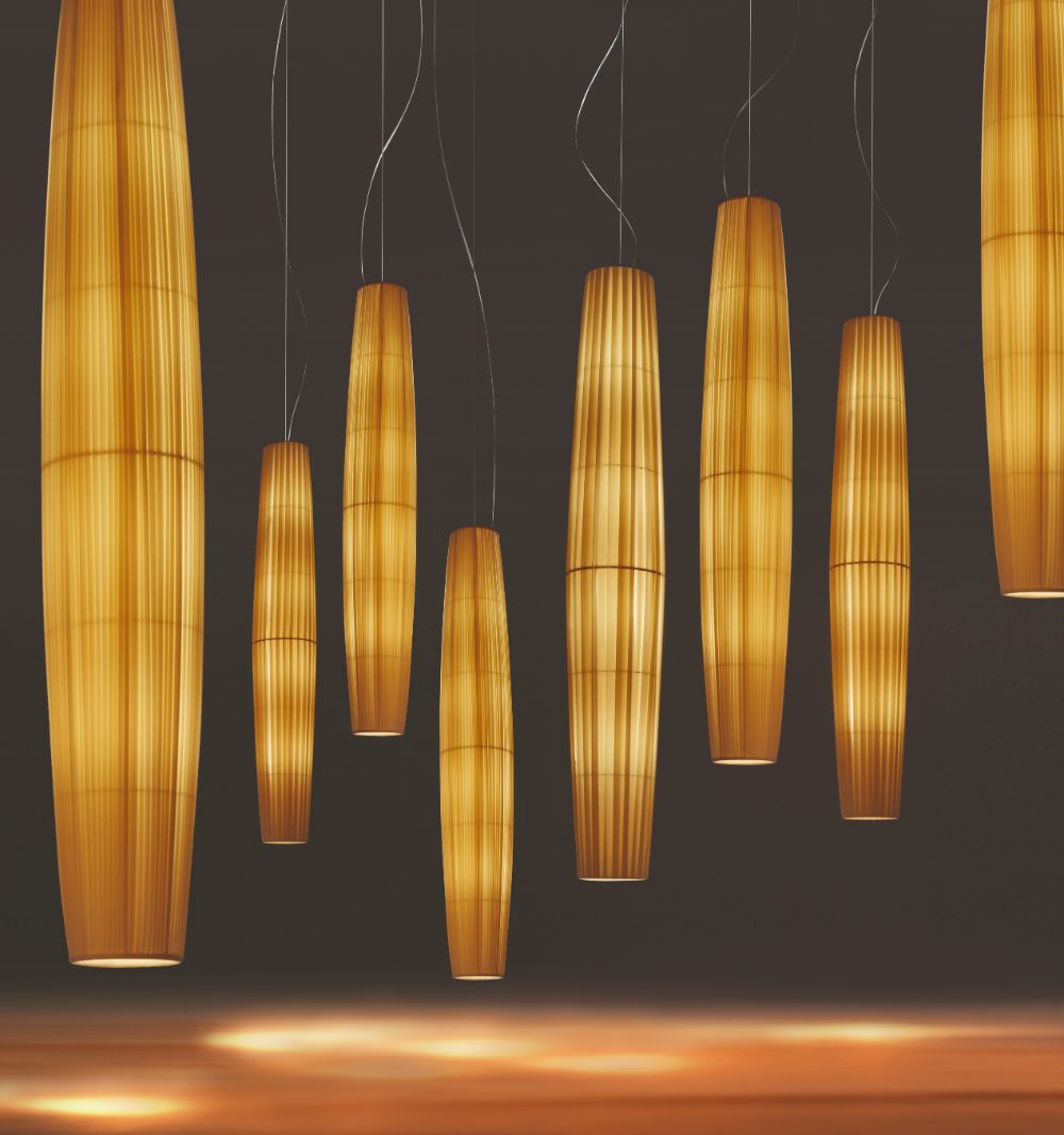 Biała lampa wisząca Maxi S/02 z montażem górnym