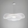 Wisząca lampa Mediterrània S/105.2 w białym kolorze z podwójnym kloszem