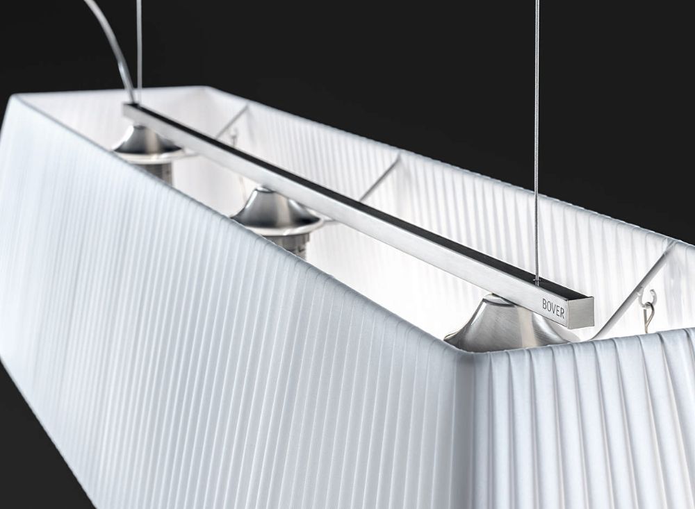 Stylowa biała lampa wisząca Mei 100