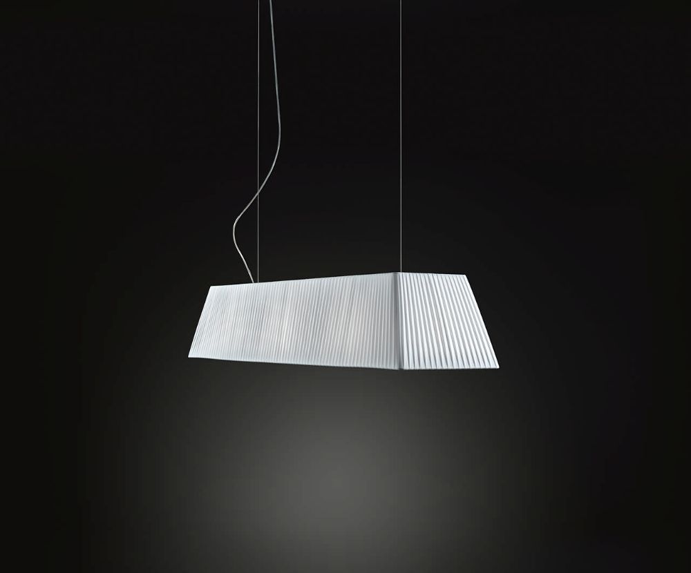 Stylowa biała lampa wisząca Mei 100