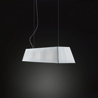 Wisząca lampa Mei 180 z białym abażurem
