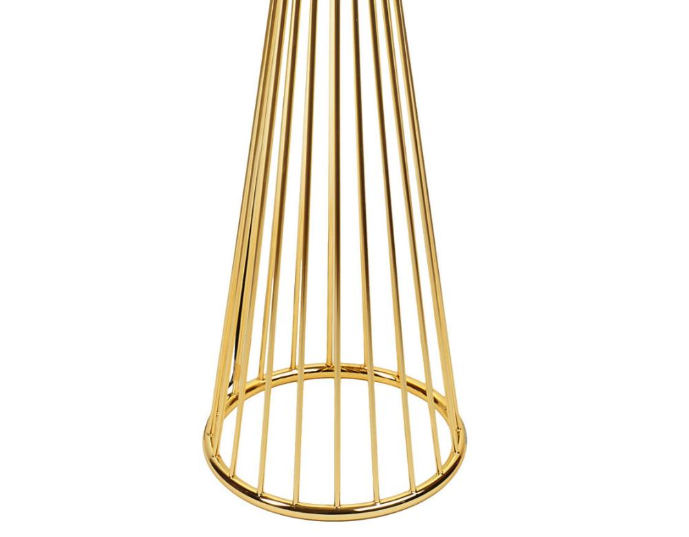 Złota, ażurowa lampa podłogowa Filo 1