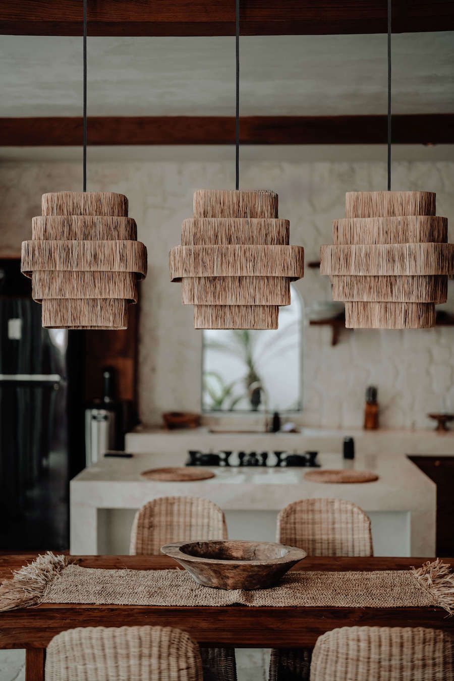 Wisząca lampa Havana z wielowarstwowym kloszem