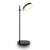 Czarna lampa biurkowa Fad z oświetleniem LED