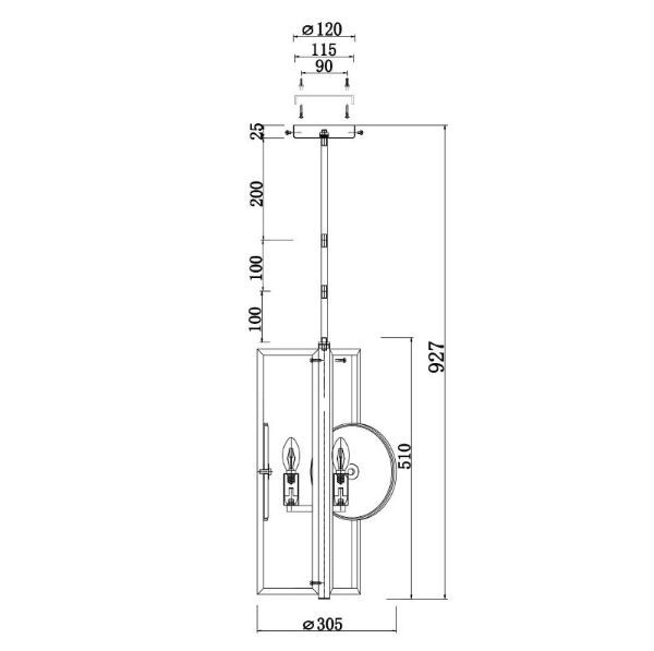 Wisząca lampa Marmo w złotym kolorze z kamiennymi dyskami