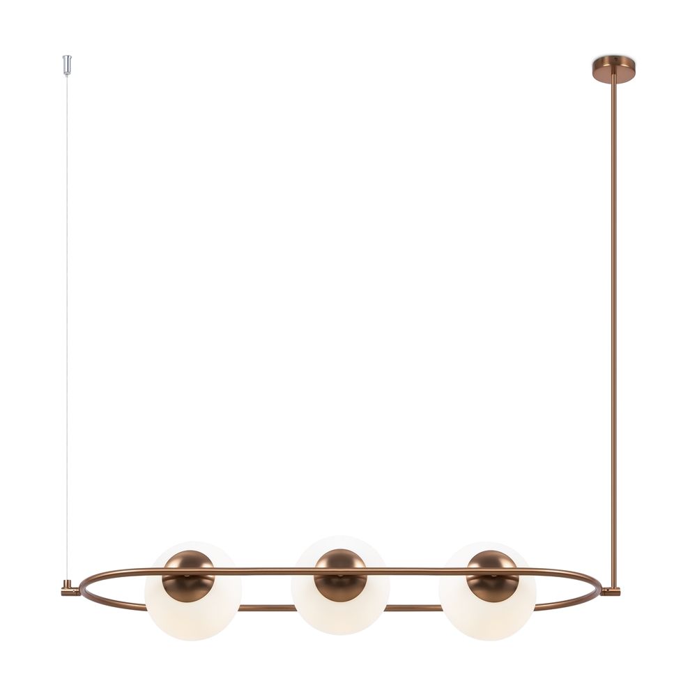 Pozioma złota lampa wisząca Erich