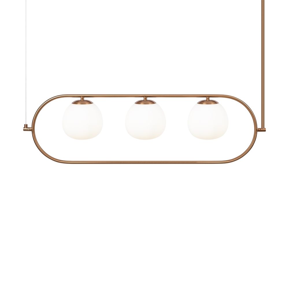 Pozioma złota lampa wisząca Erich