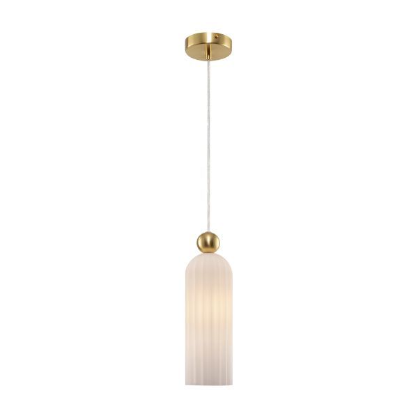 Stylowa lampa wisząca Antic z mlecznym kloszem