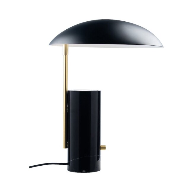 Czarna marmurowa lampa stołowa Mademoiselles od DFTP