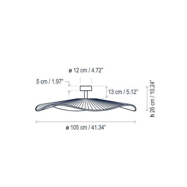 Beżowa wisząca lampa LED Mediterrània PF/105