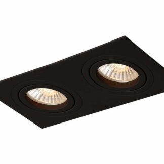 Czarna oprawa podtynkowa Metis 2