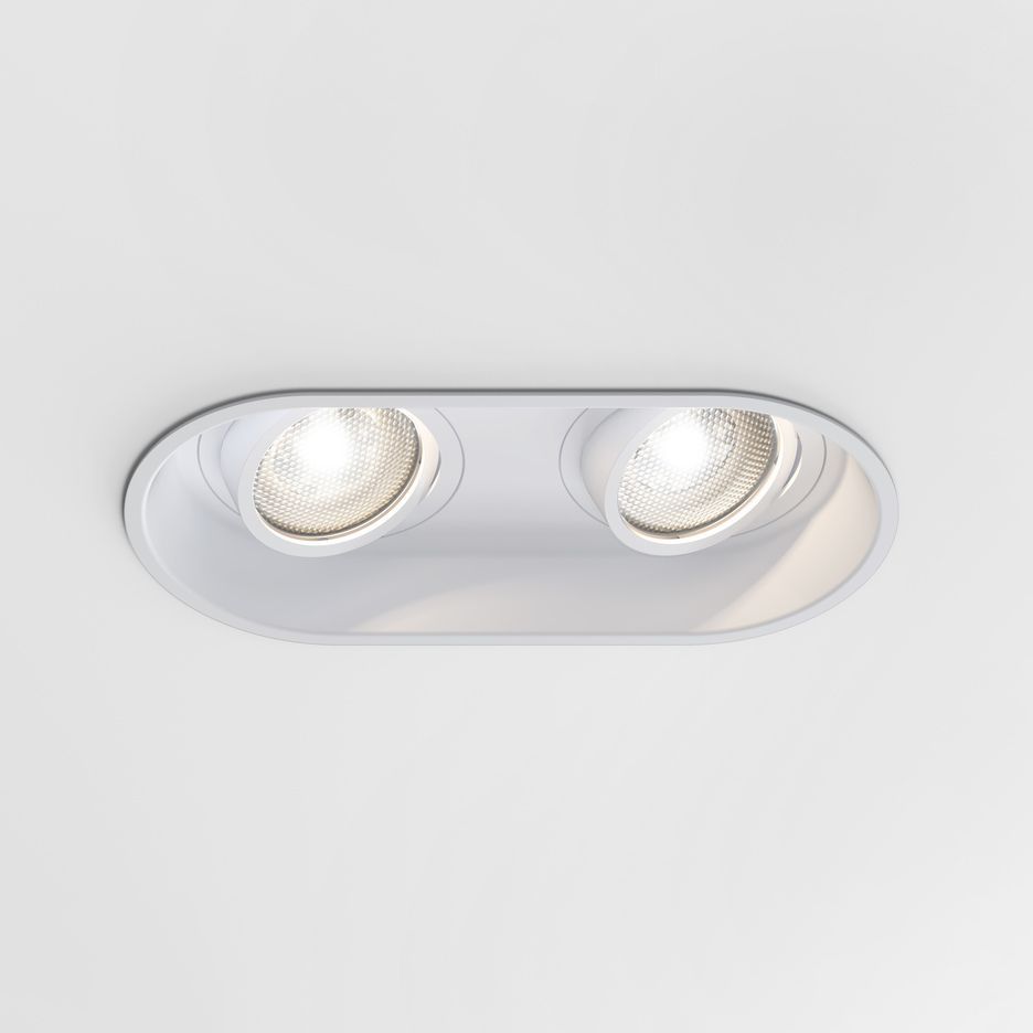 Biała oprawa sufitowa Minima Round Twin