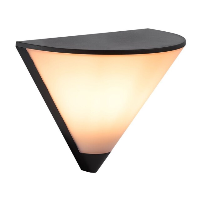 Czarna zewnętrzna lampa ścienna Noorstad o klasie szczelności IP44