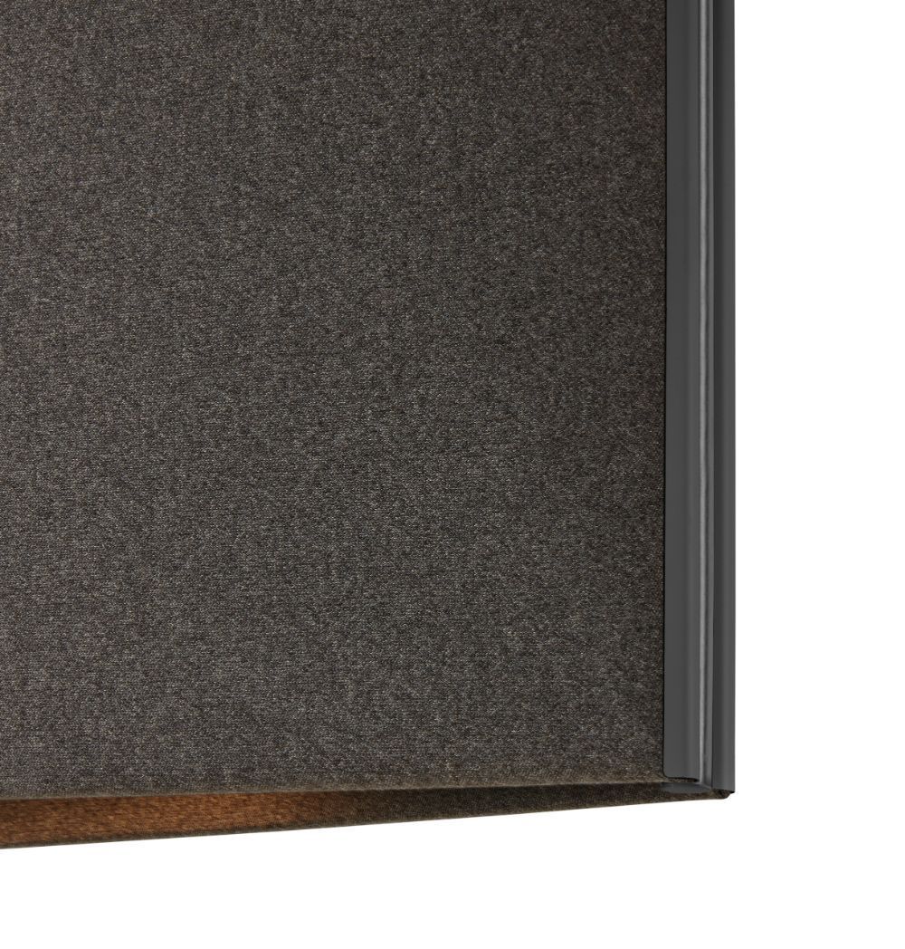 Wisząca lampa Noren S/151.2 w ciemnoszarym kolorze, emitująca światło skierowane w dół