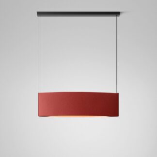 Wisząca lampa akustyczna Noren S/123 w kolorze terracotta