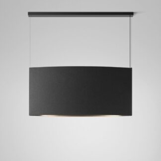 Wisząca lampa Noren S/151.2 w ciemnoszarym kolorze z oświetleniem skierowanym w górę i w dół