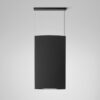 Wisząca lampa akustyczna Noren S/72 w układzie pionowym, skierowana w górę i w dół