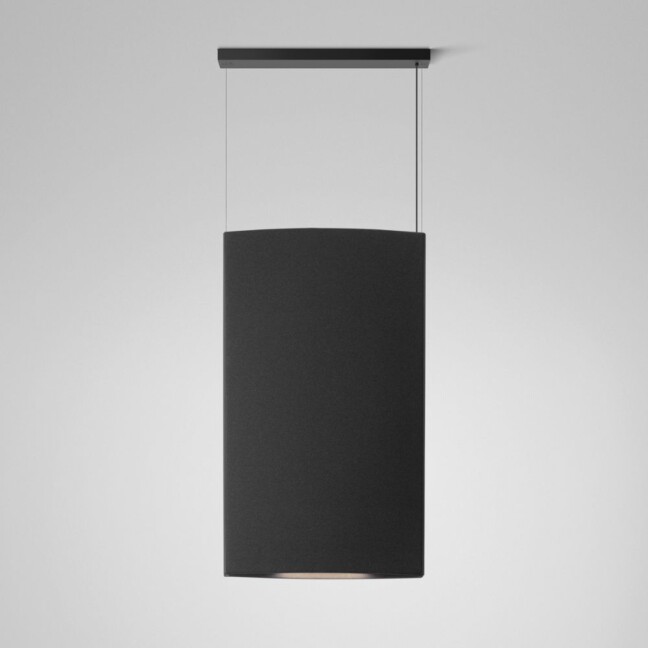 Wisząca lampa akustyczna Noren S/72 w układzie pionowym, skierowana w górę i w dół