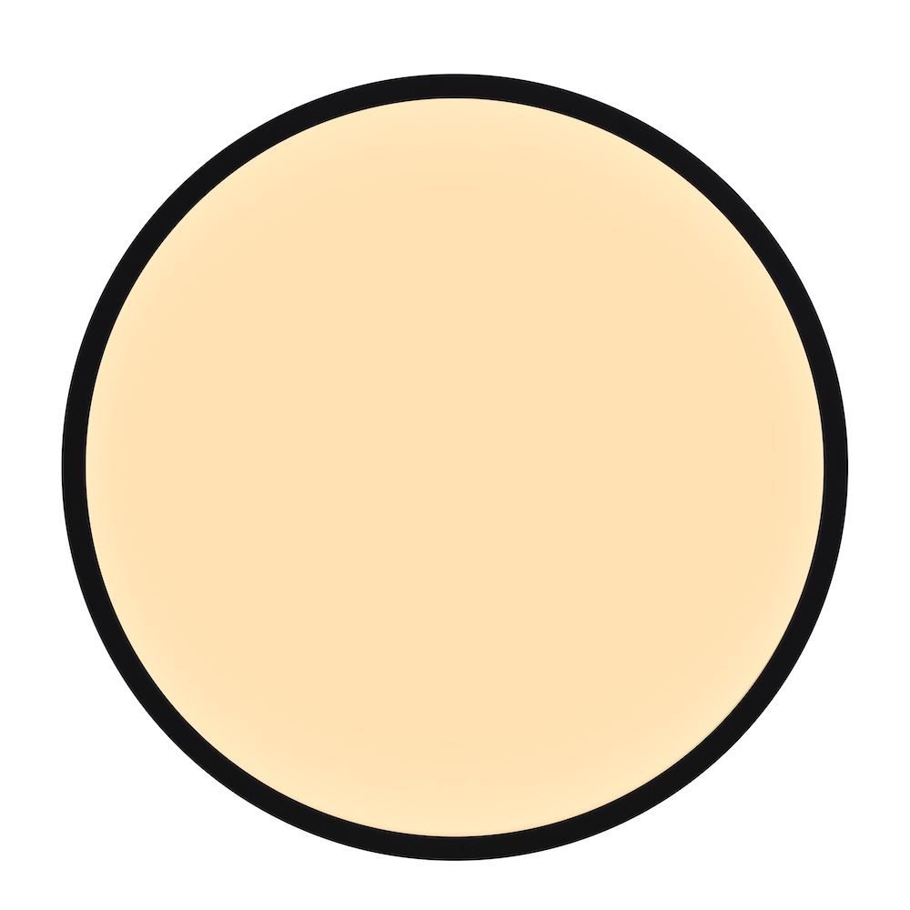 Czarny plafon Oja 60 w dużym rozmiarze