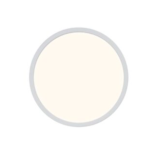 Nowoczesny biały plafon Oja 29, płaski, temperatura barwowa 3000/4000 K, stopień ochrony IP54