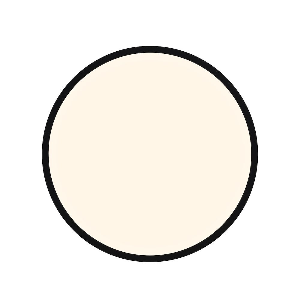 Czarna lampa sufitowa Oja 42 z regulacją barwy światła (3000K/4000K) i funkcją ściemniania