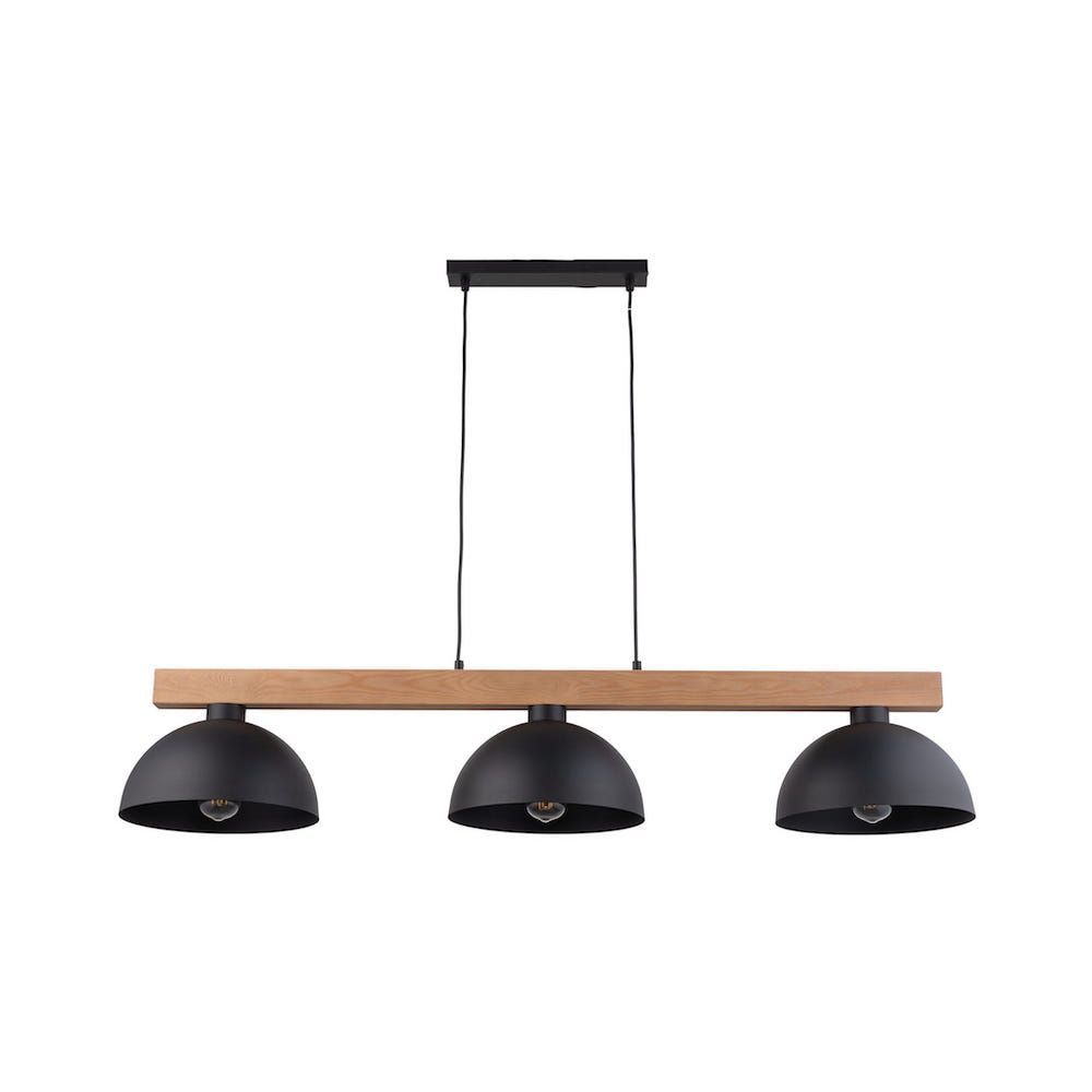 Duża wisząca lampa Oslo z trzema metalowymi kloszami