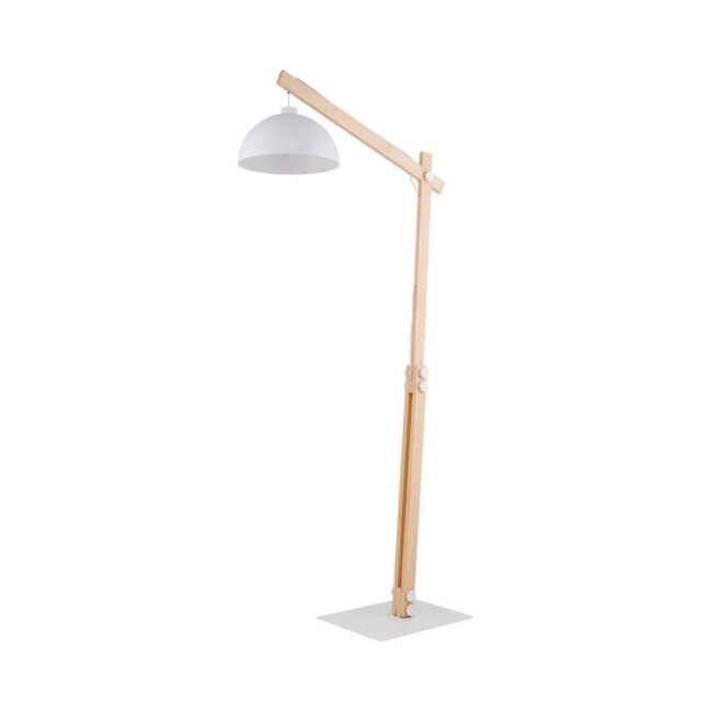 Lampa stojąca Oslo z białym kloszem